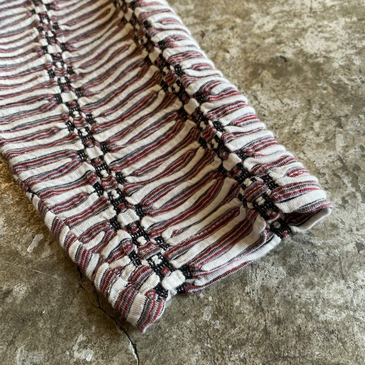 画像10: ALL OVER PATTERN EMBOSS L/S TOPS /  Ladies M (10)