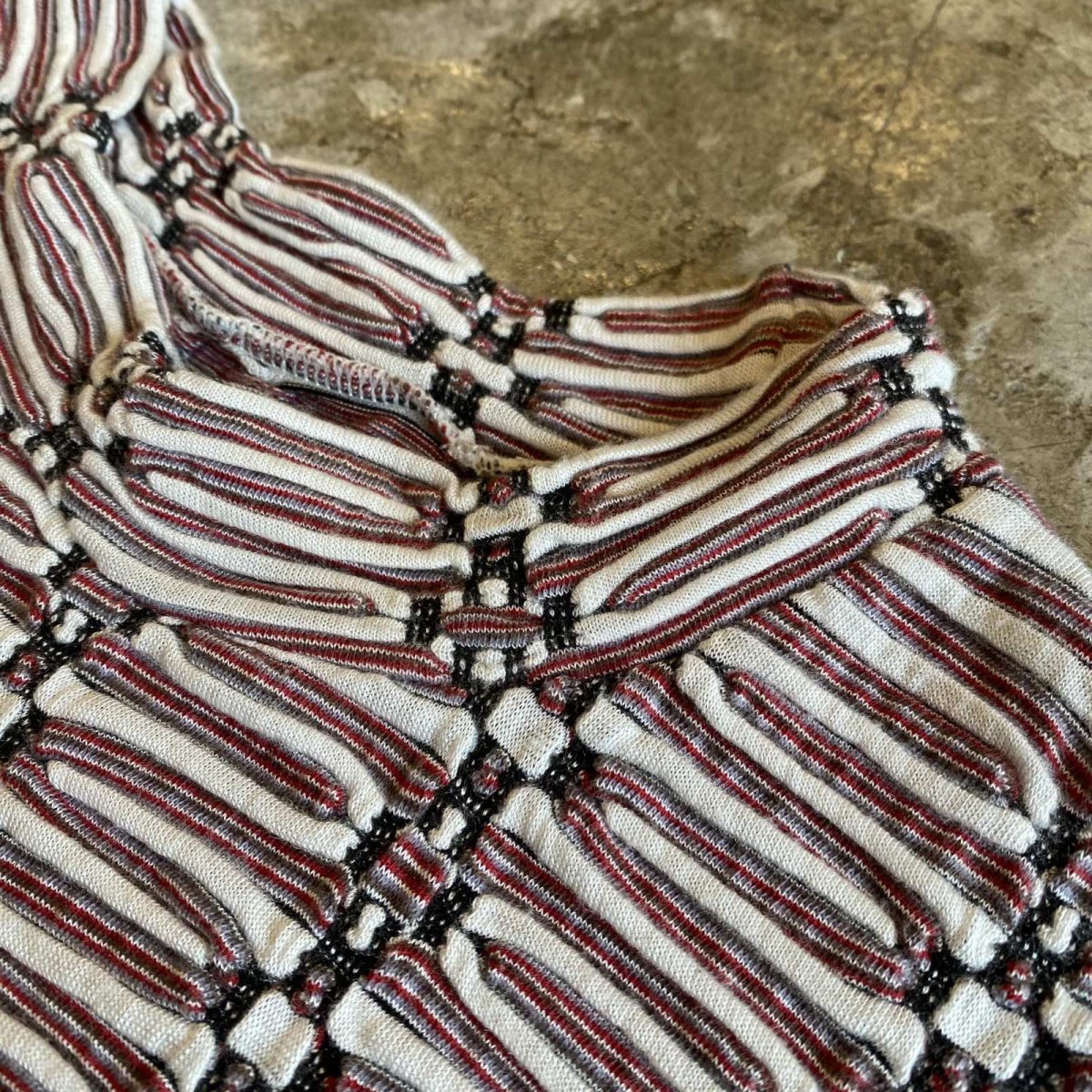 画像9: ALL OVER PATTERN EMBOSS L/S TOPS /  Ladies M (9)