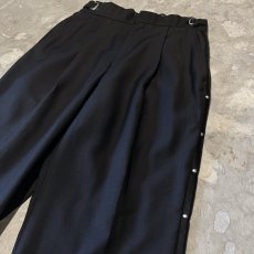 画像4: 【CALVIN KLEIN】SIDE LINE STUDS DECORATIVE BLACK COLOR SLACKS / W28~W34 (4)