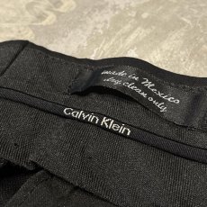 画像10: 【CALVIN KLEIN】SIDE LINE STUDS DECORATIVE BLACK COLOR SLACKS / W28~W34 (10)