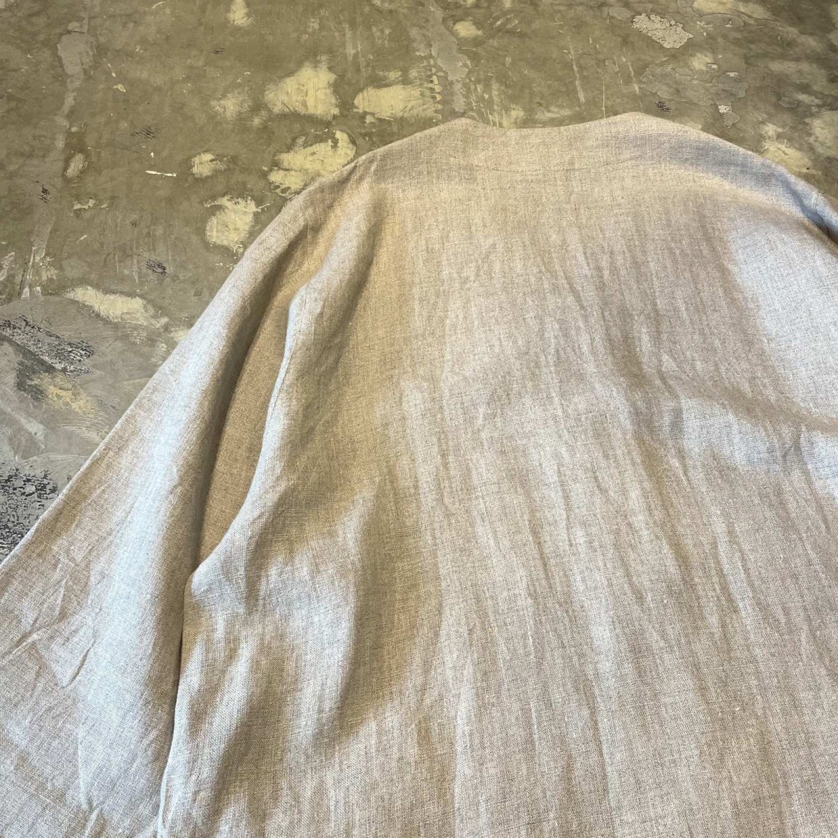 画像9: DOUBLE FLAP POCKET LINEN CARDIGAN / Mens XL (9)