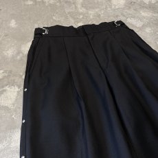 画像3: 【CALVIN KLEIN】SIDE LINE STUDS DECORATIVE BLACK COLOR SLACKS / W28~W34 (3)