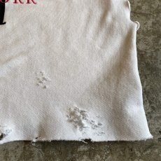 画像7: FRONT "NEW YORK" LOGO EMBROIDERY CRASH DAMAGE DESIGN S/S SWEAT / Ladies L  (7)