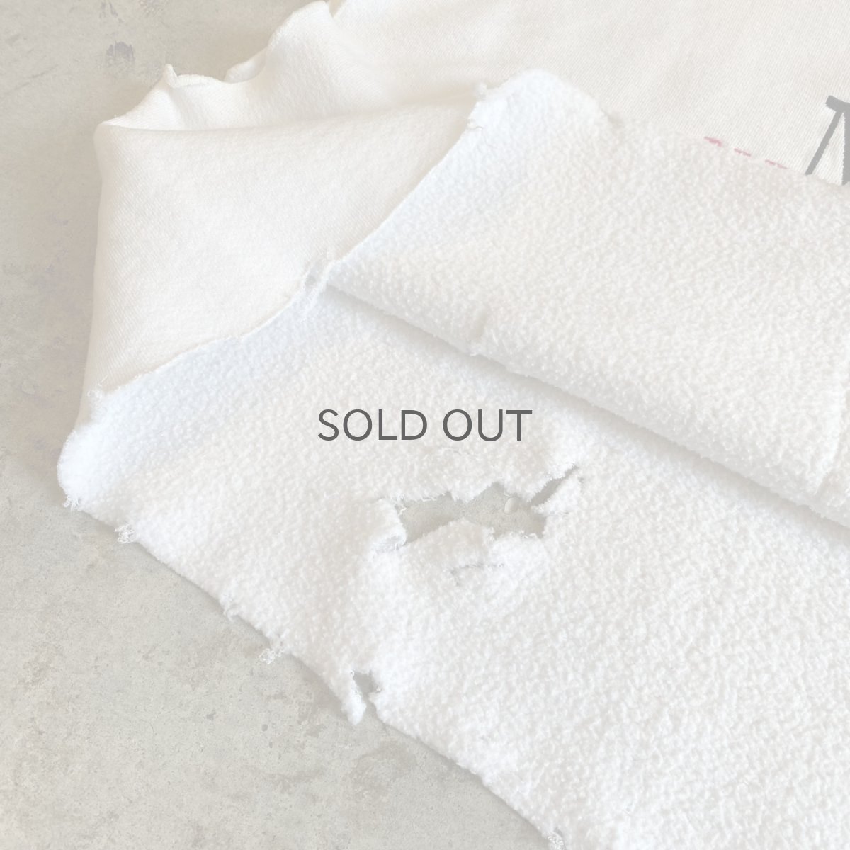 画像9: FRONT "NEW YORK" LOGO EMBROIDERY CRASH DAMAGE DESIGN S/S SWEAT / Ladies L  (9)