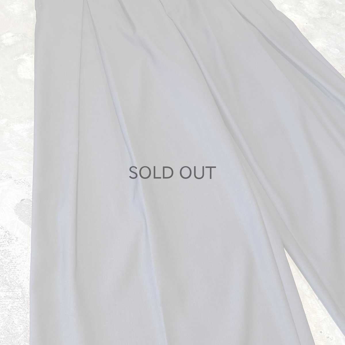 画像5: 【WONDERGROUND】DESIGN TUCK WIDE SILHOUETTE BELTED SLACKS / GRAY / OS (5)