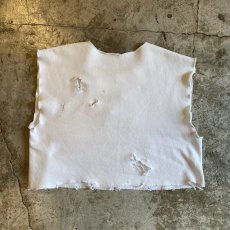画像2: FRONT "NEW YORK" LOGO EMBROIDERY CRASH DAMAGE DESIGN S/S SWEAT / Ladies L  (2)