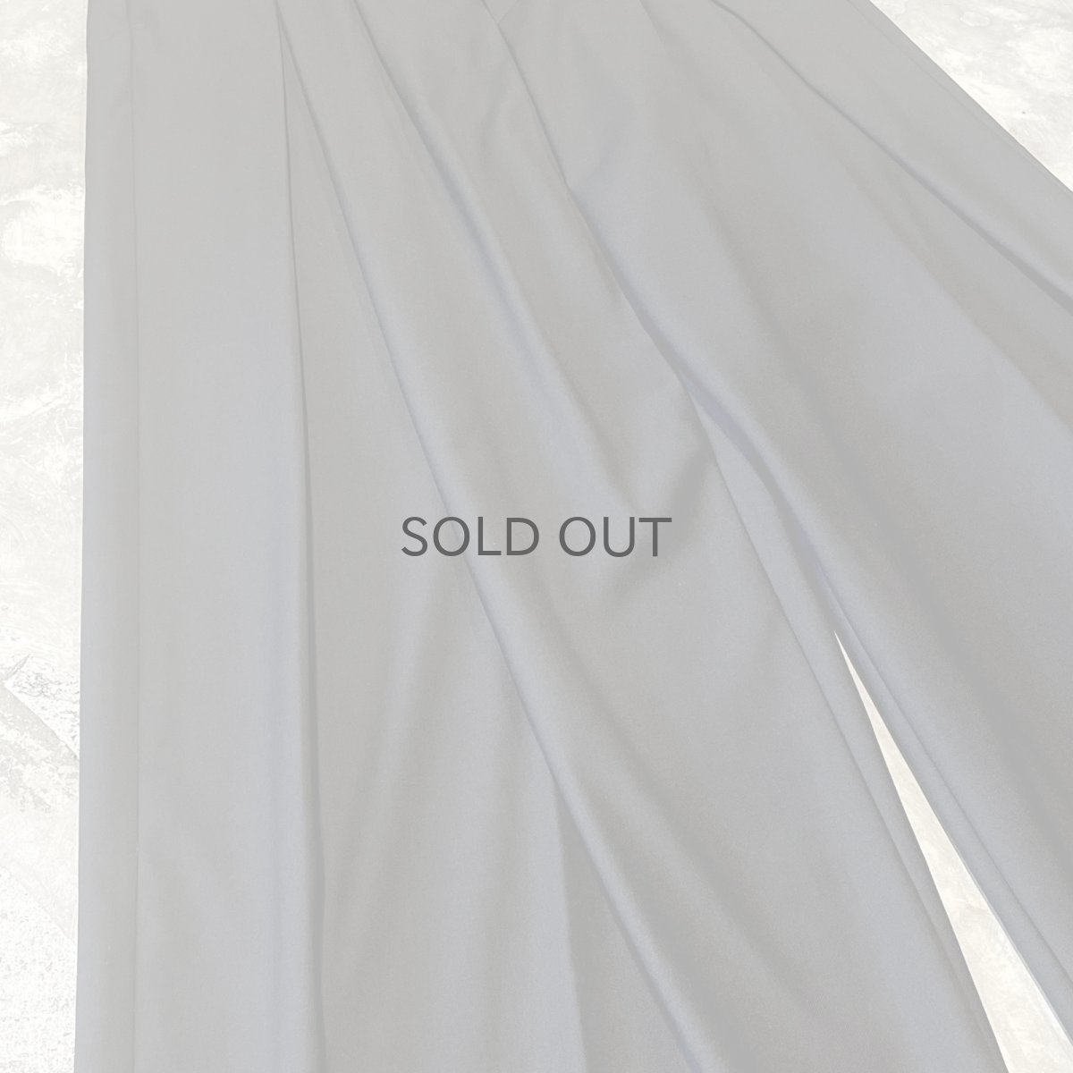 画像5: 【WONDERGROUND】DESIGN TUCK WIDE SILHOUETTE BELTED SLACKS / BLACK / OS (5)