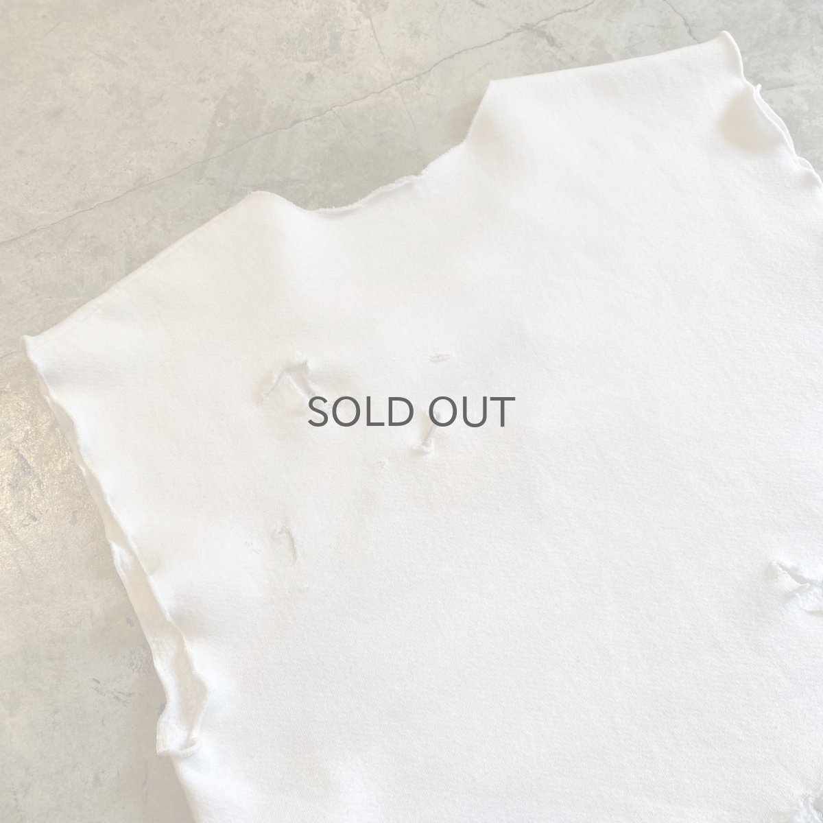 画像10: FRONT "NEW YORK" LOGO EMBROIDERY CRASH DAMAGE DESIGN S/S SWEAT / Ladies L  (10)