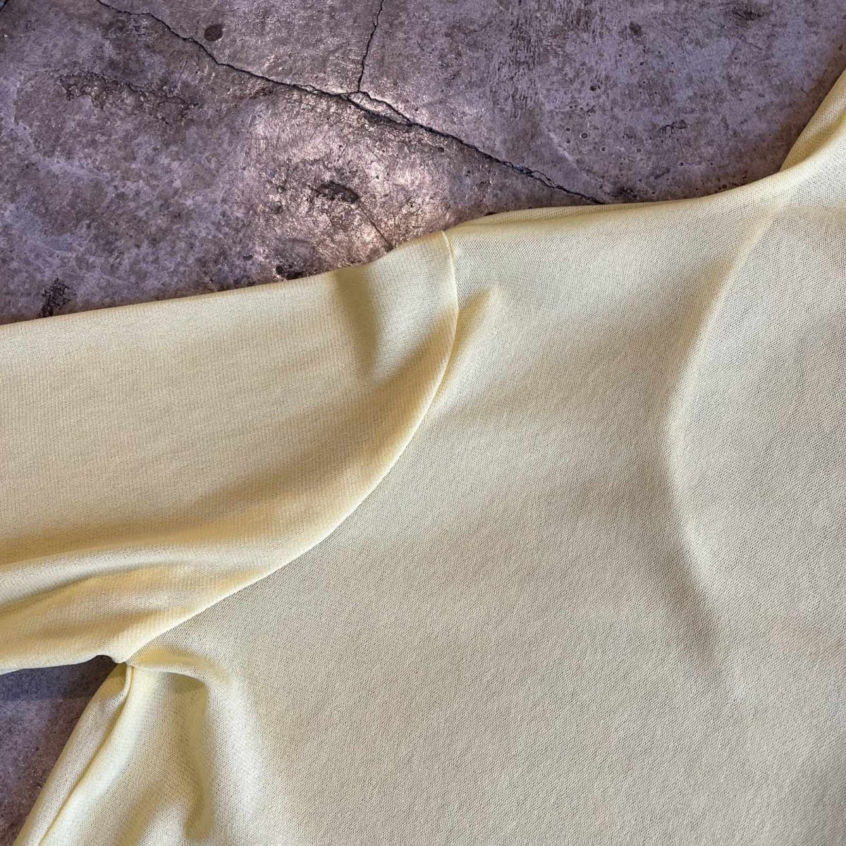 画像9: YELLOW COLOR OUT STITCH DESIGN TULLE TURTLE L/S TOPS / Ladies M (9)