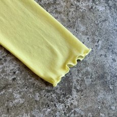 画像6: YELLOW COLOR OUT STITCH DESIGN TULLE TURTLE L/S TOPS / Ladies M (6)