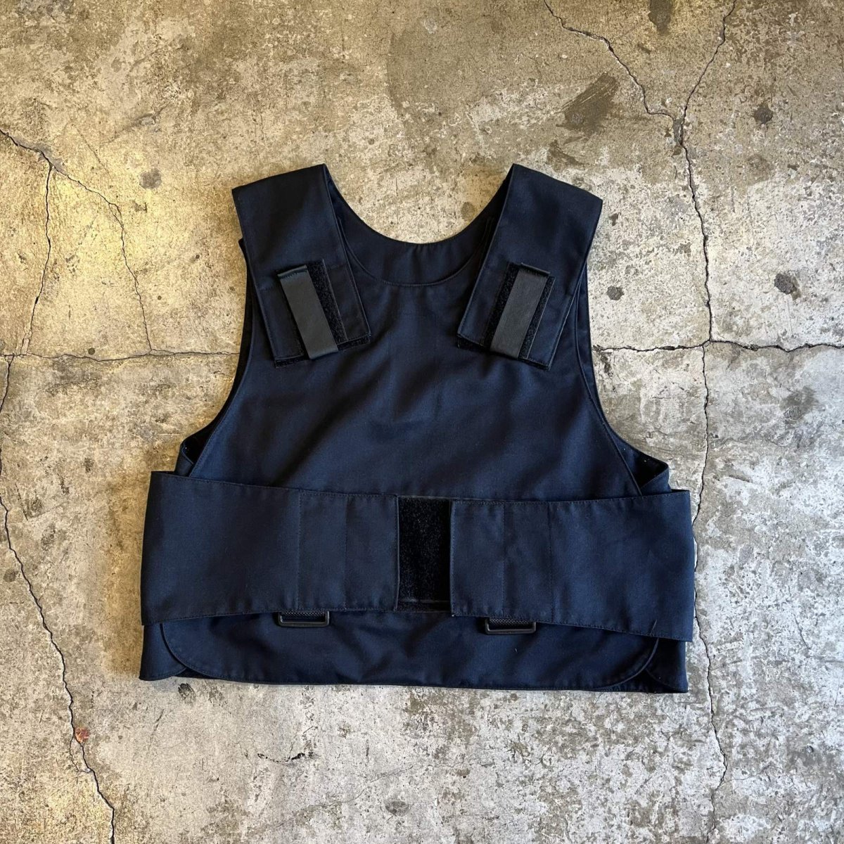 画像1: VELCRO TAPE FRONT DESIGN VEST / Ladies M / MADE IN ITALY (1)