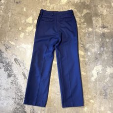 画像2: SIDE BLACK LINE COLOR STRAIGHT SILHOUETTE SLACKS / W32 (2)