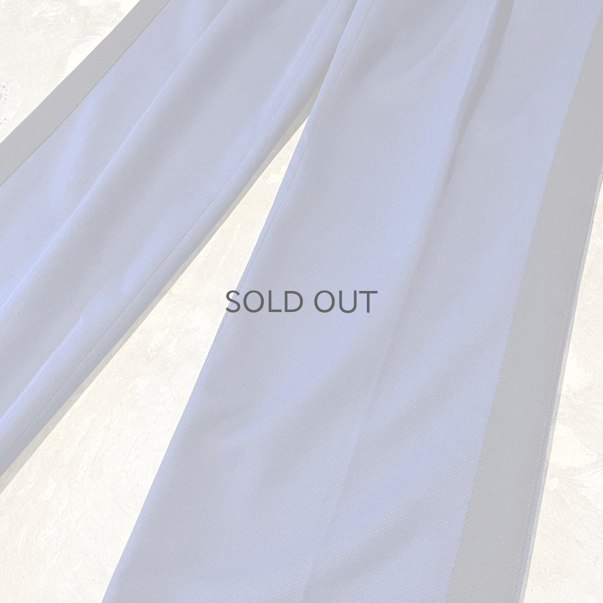 画像6: SIDE BLACK LINE COLOR STRAIGHT SILHOUETTE SLACKS / W32 (6)