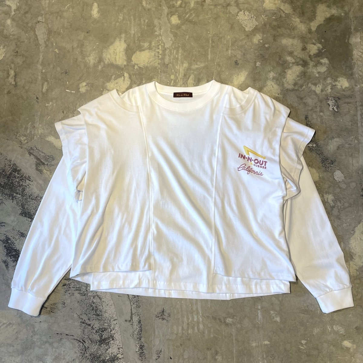 画像1: 【Wiz&Witch】"UNITED" SHOULDER OFF TRACK L/S TEE / OS (1)