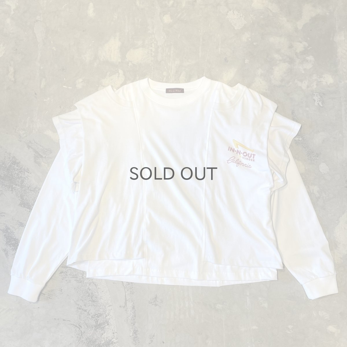 画像1: 【Wiz&Witch】"UNITED" SHOULDER OFF TRACK L/S TEE / OS (1)