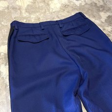 画像9: SIDE BLACK LINE COLOR STRAIGHT SILHOUETTE SLACKS / W32 (9)