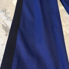 画像7: SIDE BLACK LINE COLOR STRAIGHT SILHOUETTE SLACKS / W32 (7)