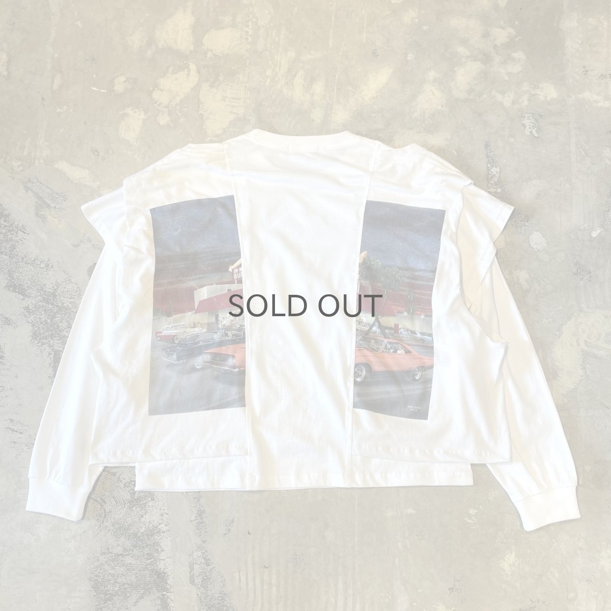 画像2: 【Wiz&Witch】"UNITED" SHOULDER OFF TRACK L/S TEE / OS (2)