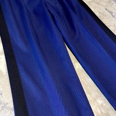 画像5: SIDE BLACK LINE COLOR STRAIGHT SILHOUETTE SLACKS / W32 (5)
