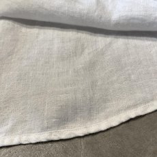 画像8: WHITE COLOR LINEN L/S SHIRT / Mens L (8)