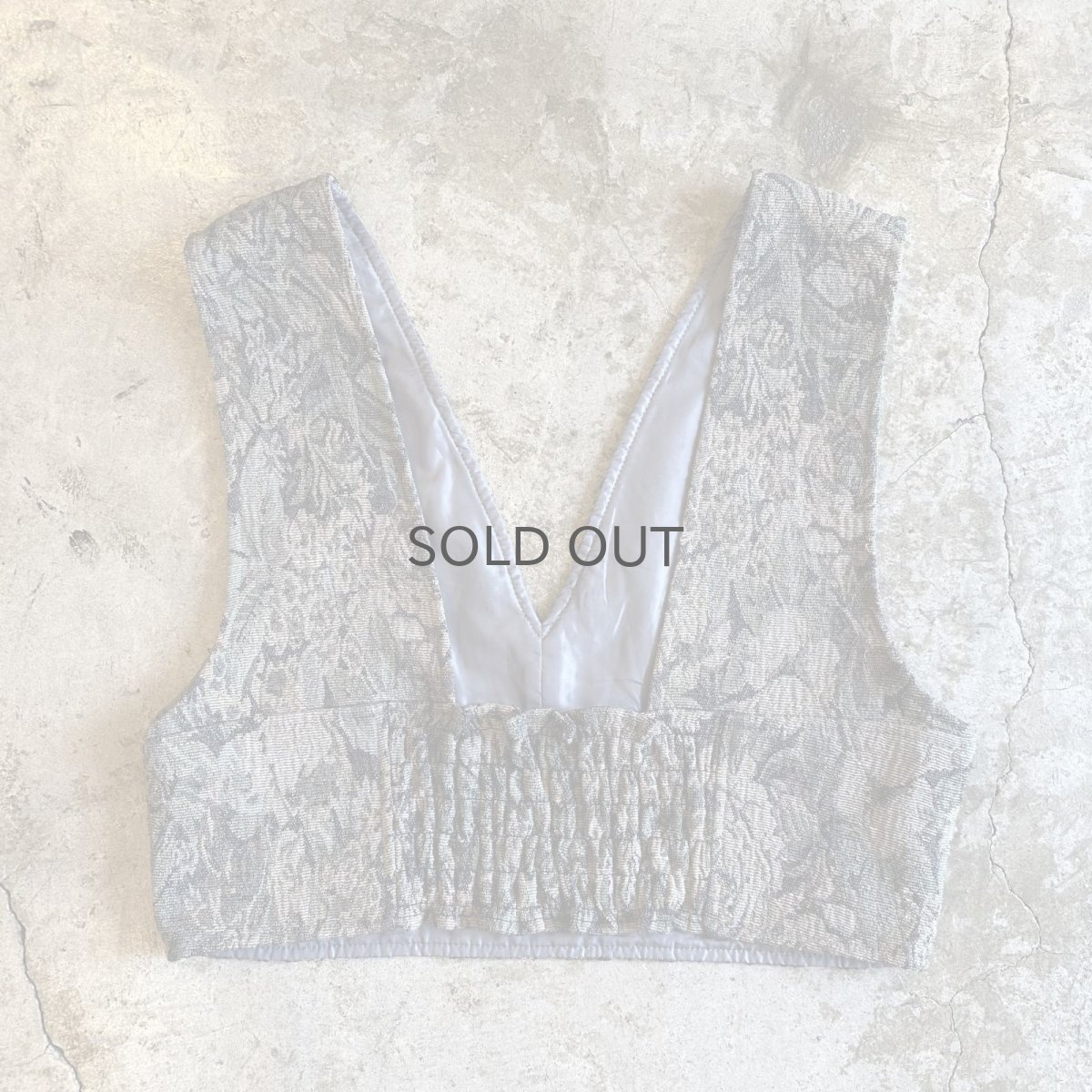 画像2: FLORAL PATTERN GOBELIN BUSTIER DESIGN VEST / Ladies M (2)