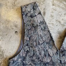 画像4: FLORAL PATTERN GOBELIN BUSTIER DESIGN VEST / Ladies M (4)