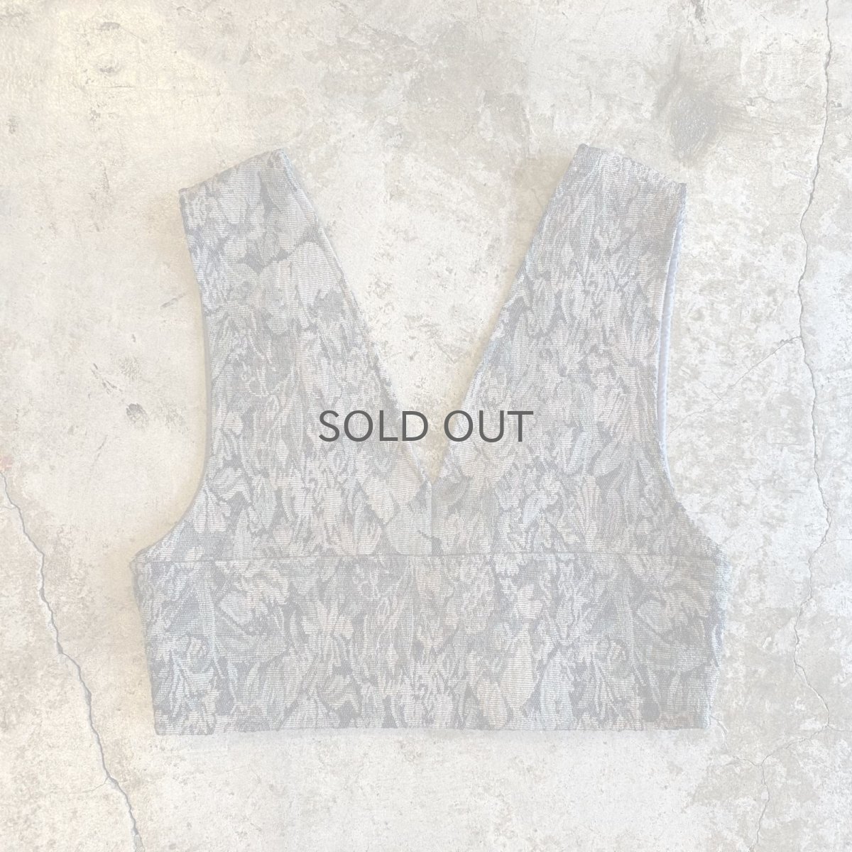 画像1: FLORAL PATTERN GOBELIN BUSTIER DESIGN VEST / Ladies M (1)