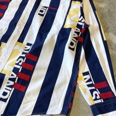画像6: 90's【NAUTICA】ALL OVER STRIPE PATTERN L/S SHIRT / Mens L (6)
