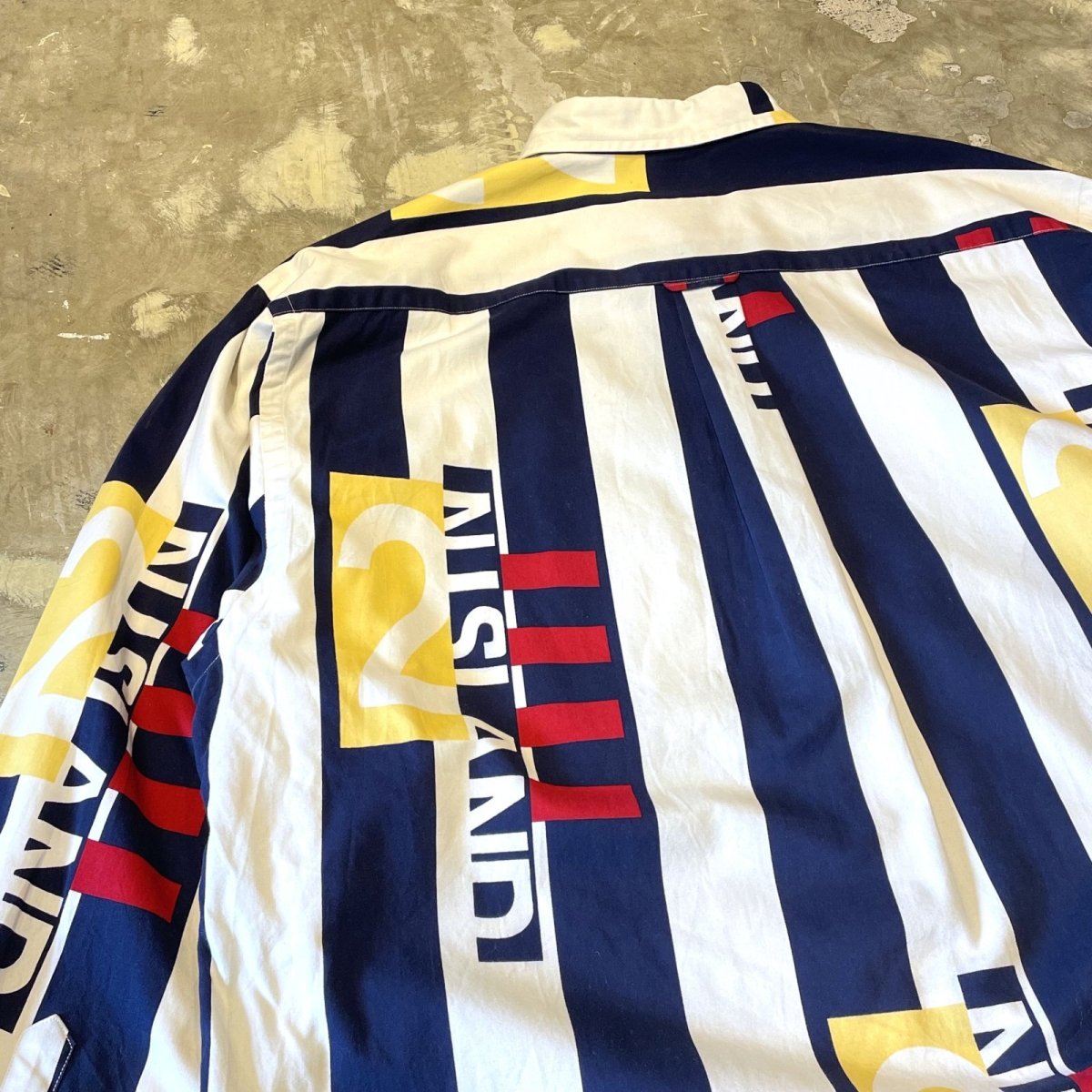 画像9: 90's【NAUTICA】ALL OVER STRIPE PATTERN L/S SHIRT / Mens L (9)