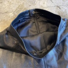 画像6: LEATHER BLACK COLOR BACK SLIT SKIRT / W27 (6)