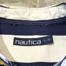 画像10: 90's【NAUTICA】ALL OVER STRIPE PATTERN L/S SHIRT / Mens L (10)