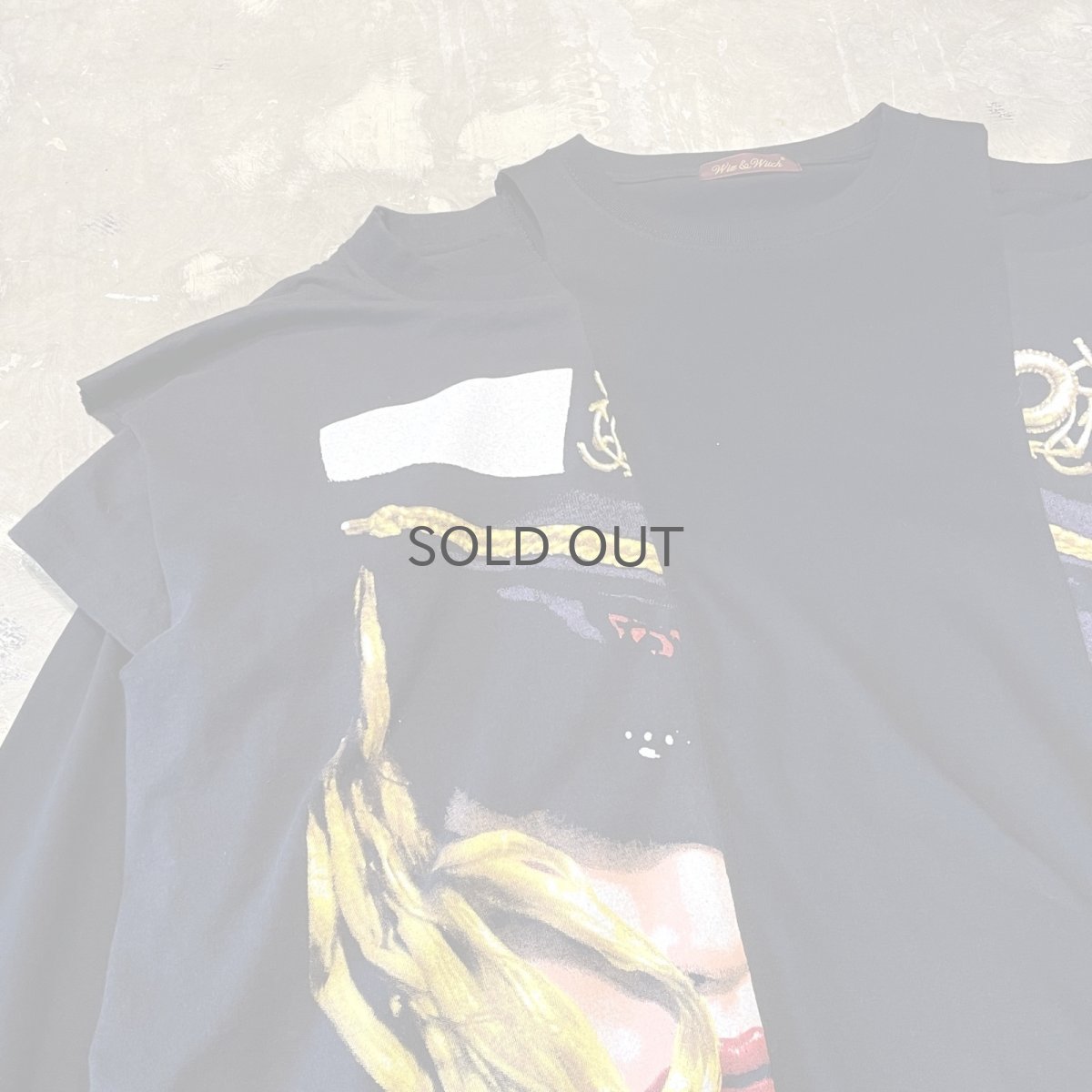 画像3: 【Wiz&Witch】"UNITED" SHOULDER OFF LAYERED L/S TEE / OS (3)