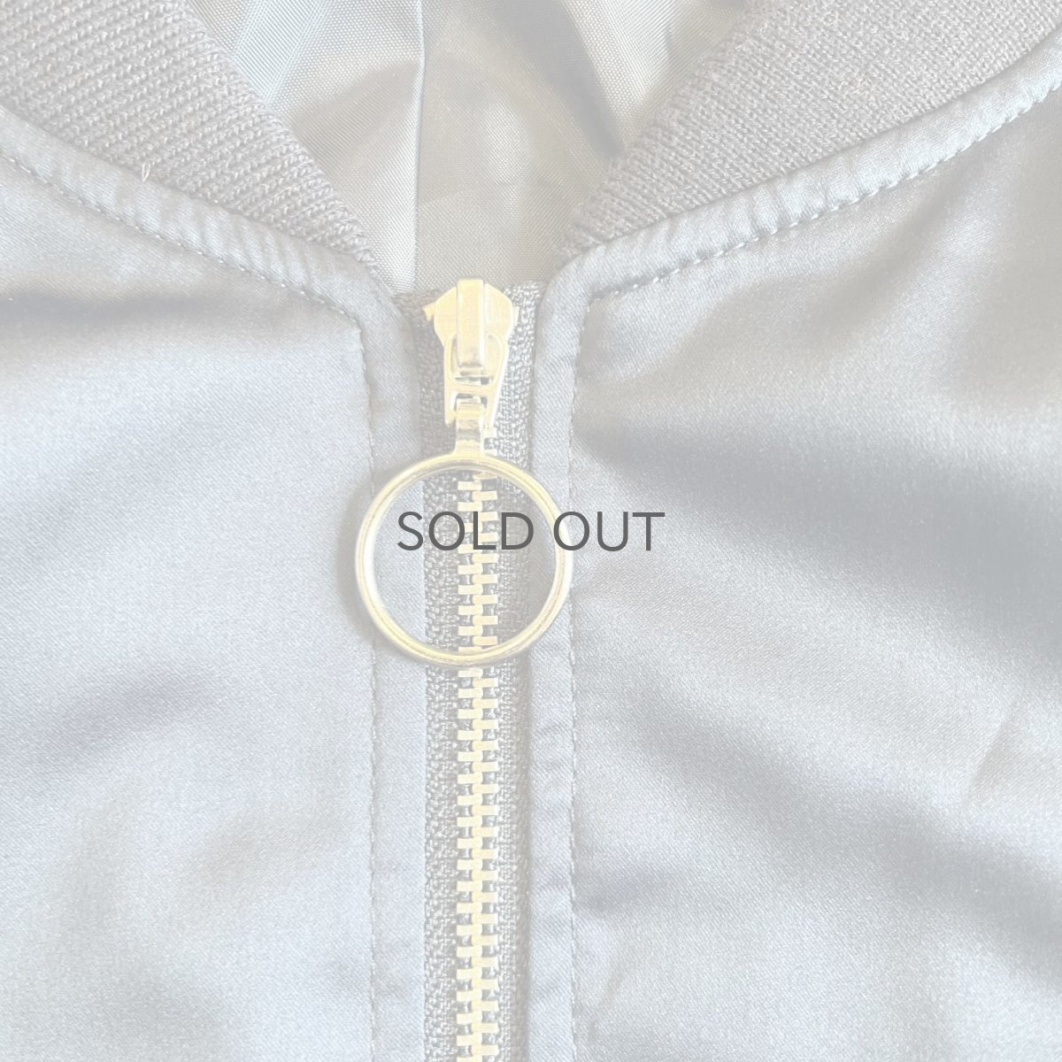 画像10: LUSTER NAVY COLOR RING ZIP UP DESIGN MA-1 JACKET / Ladies M  (10)