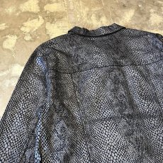 画像9: ALL OVER PYTHON PATTERN JACKET / Mens L(M) (9)