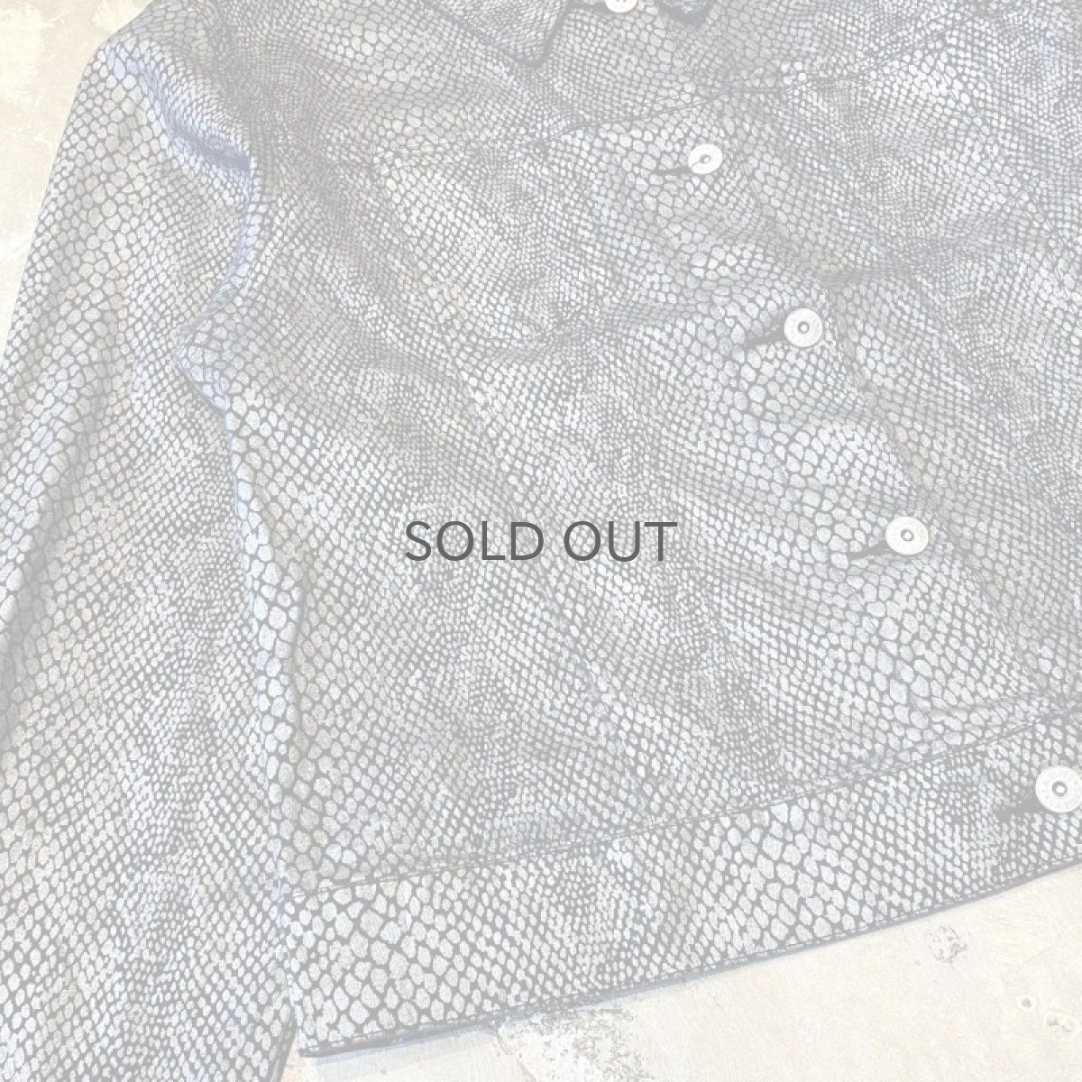画像5: ALL OVER PYTHON PATTERN JACKET / Mens L(M) (5)