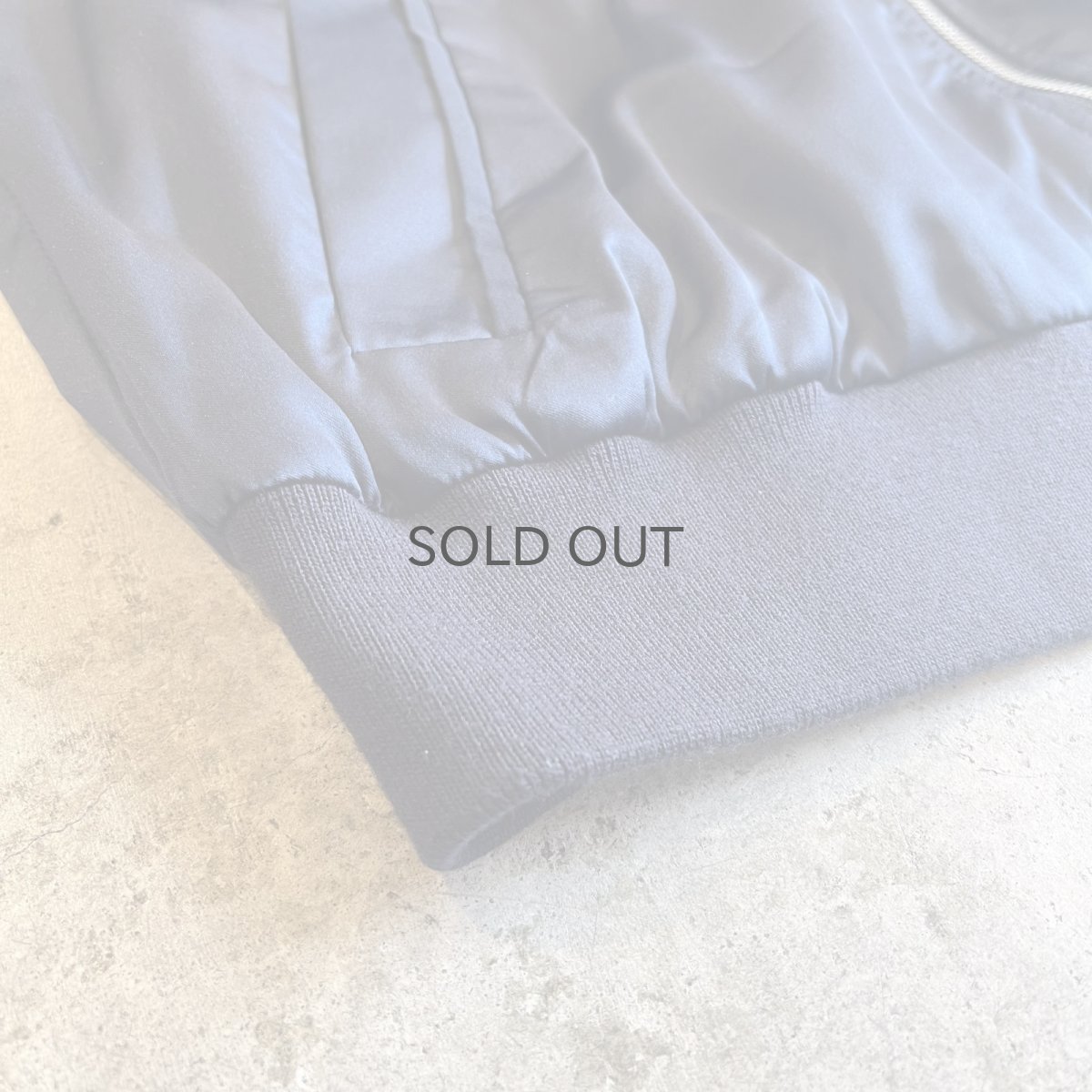 画像3: LUSTER NAVY COLOR RING ZIP UP DESIGN MA-1 JACKET / Ladies M  (3)