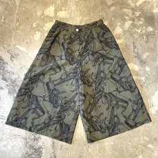 画像1: GRAND PIANO PATTERN CROPPED WIDE PANTS / W28~W33 (1)