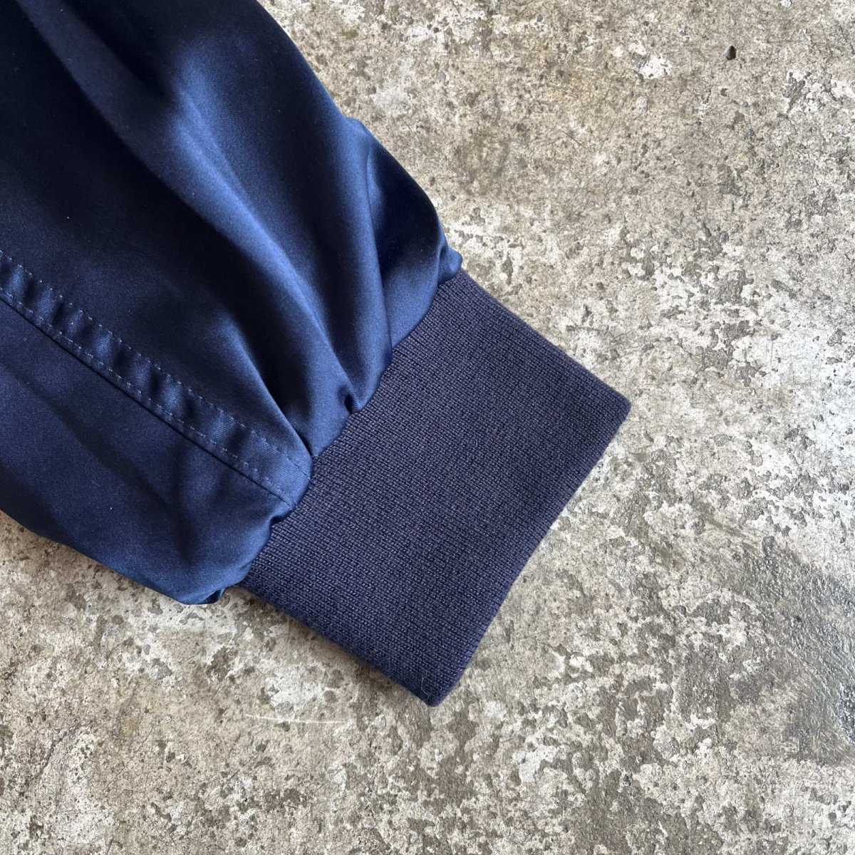 画像6: LUSTER NAVY COLOR RING ZIP UP DESIGN MA-1 JACKET / Ladies M  (6)