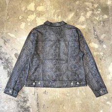 画像2: ALL OVER PYTHON PATTERN JACKET / Mens L(M) (2)