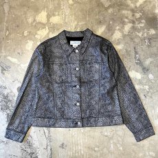 画像1: ALL OVER PYTHON PATTERN JACKET / Mens L(M) (1)