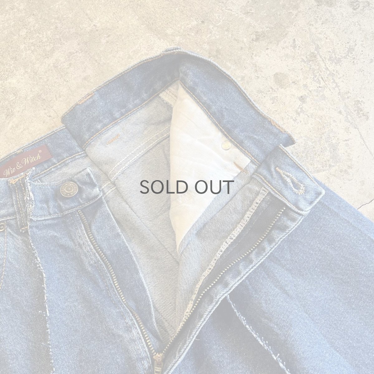 画像8: 【Wiz&Witch】"UNITED" TWINS WIDE DENIM PANTS / W29 (8)