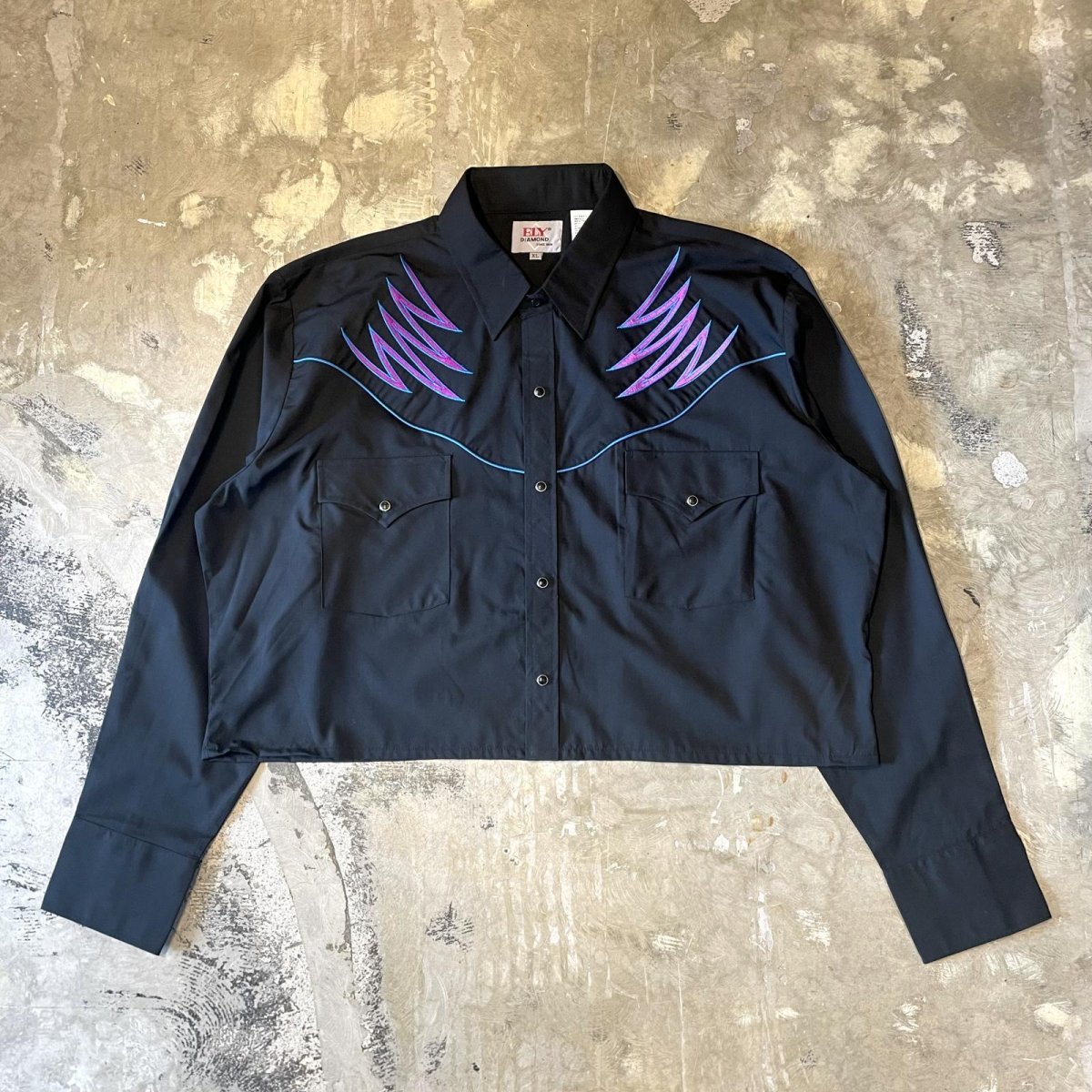画像1: YORK COLOR EMBROIDERY WESTERN L/S SHIRT / Mens XL (1)