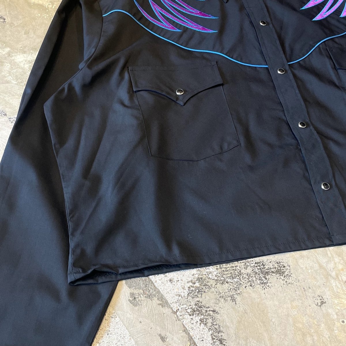 画像5: YORK COLOR EMBROIDERY WESTERN L/S SHIRT / Mens XL (5)