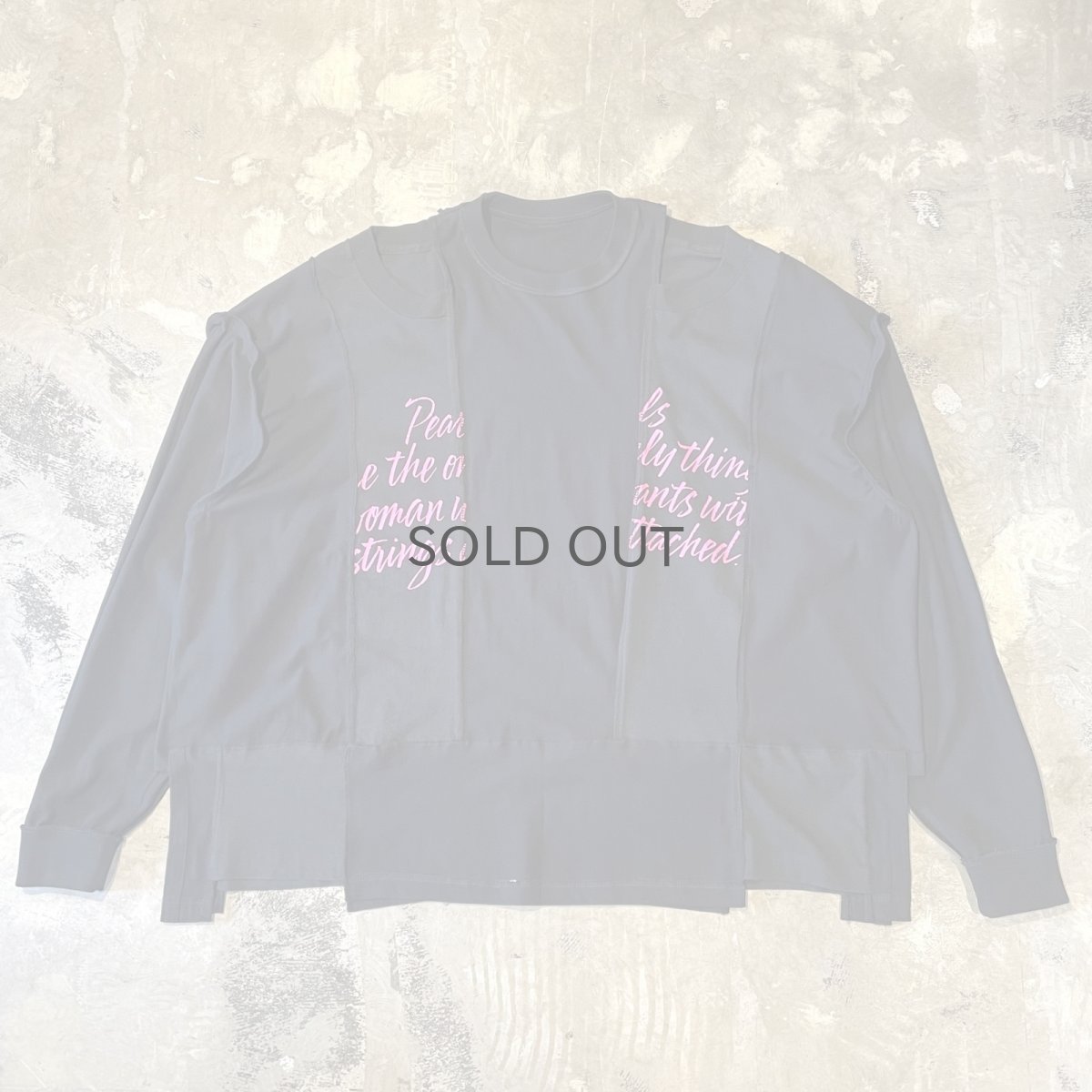 画像3: 【Wiz&Witch】"UNITED" SHOULDER OFF REVERSIBLE L/S TEE / OS (3)