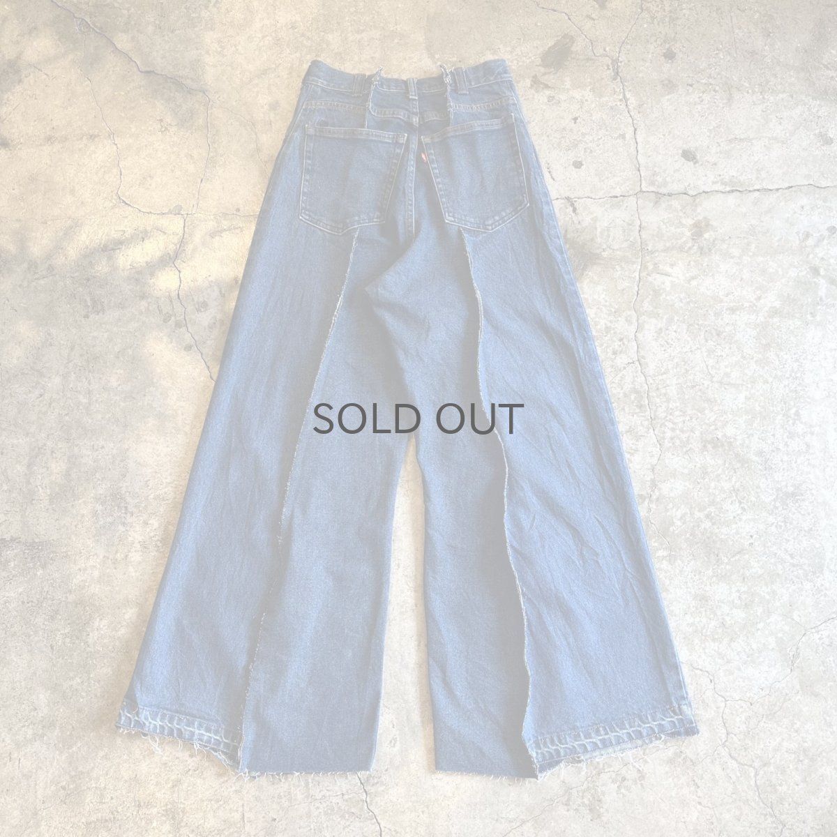 画像2: 【Wiz&Witch】"UNITED" TWINS WIDE DENIM PANTS / W29 (2)