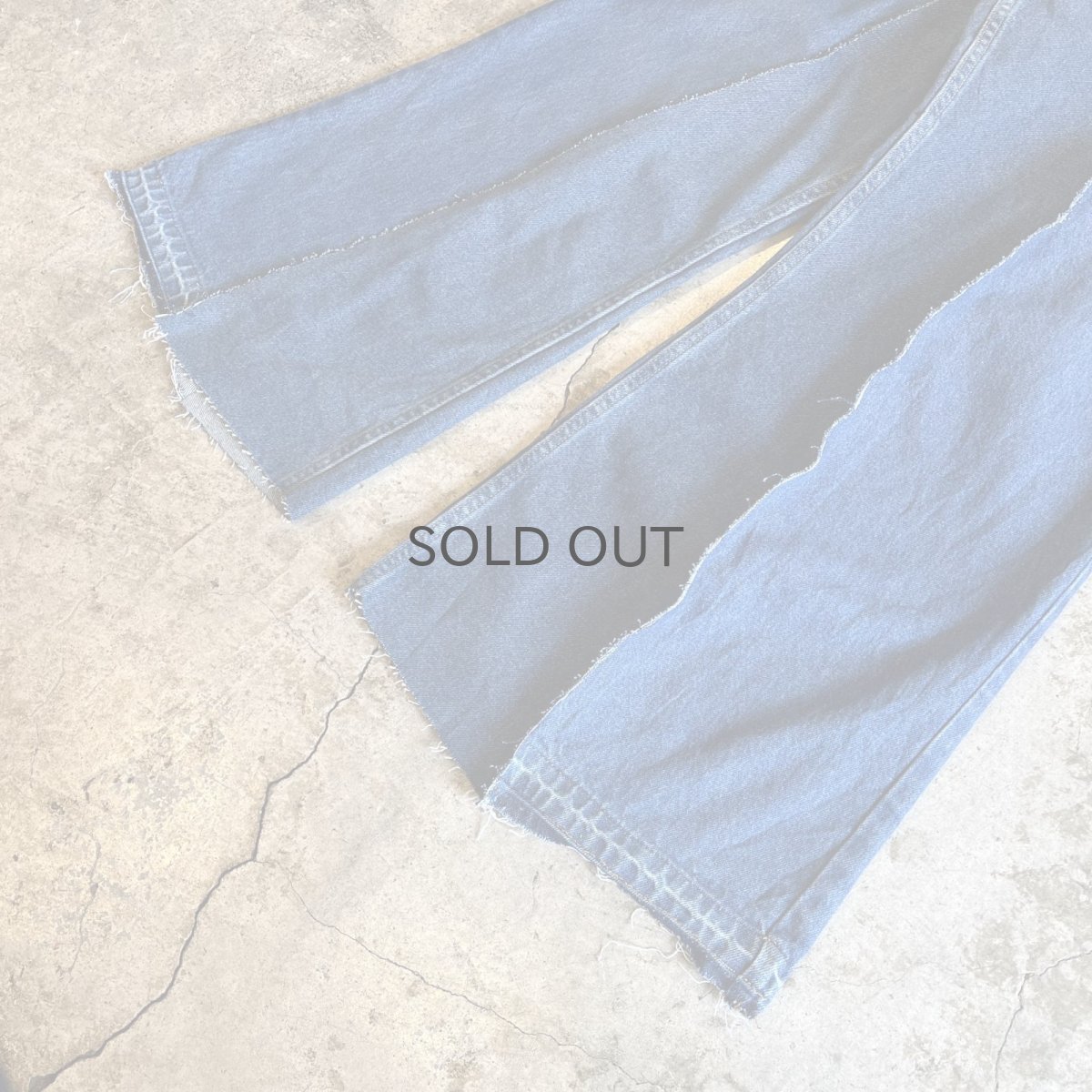 画像4: 【Wiz&Witch】"UNITED" TWINS WIDE DENIM PANTS / W29 (4)