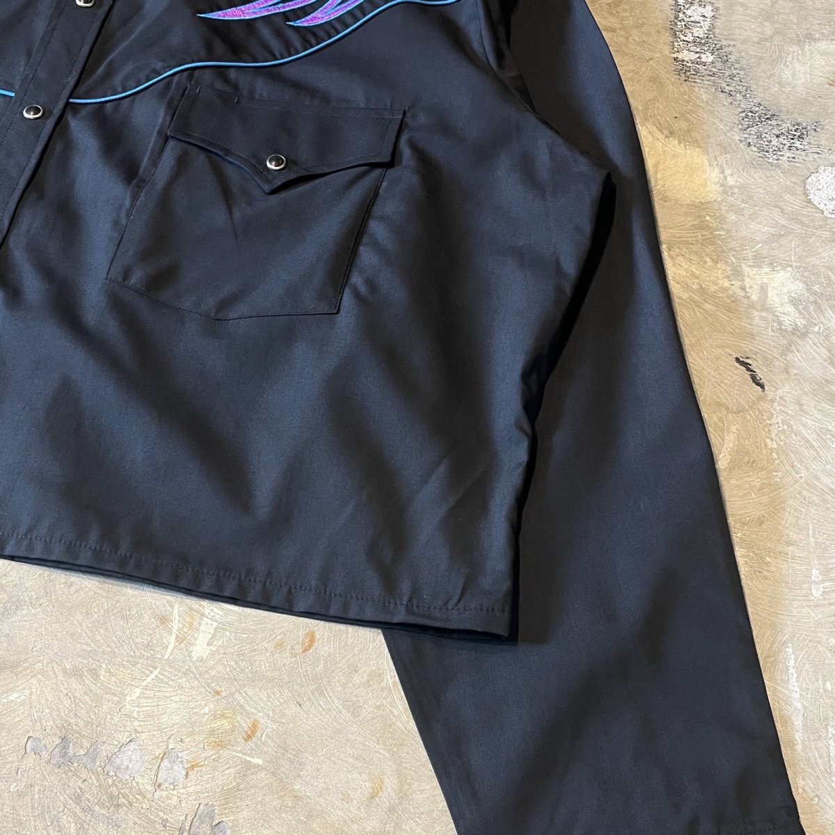 画像6: YORK COLOR EMBROIDERY WESTERN L/S SHIRT / Mens XL (6)