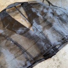 画像9: BLACK COLOR SHEER DESIGN SHORT JACKET / Ladies M (9)