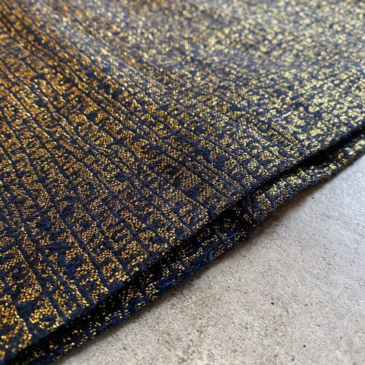 画像10: METALLIC GOLD DESIGN SKIRT / W27 (10)