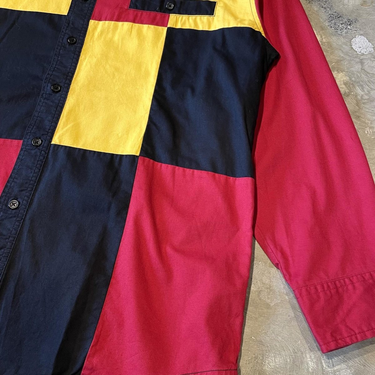 画像6: "RUSTLER" COLOR SWITCHED COTTON L/S SHIRT / Mens L (6)